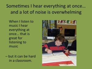  images from "Dear Teacher: A letter from H" of Thirty Days of Autism